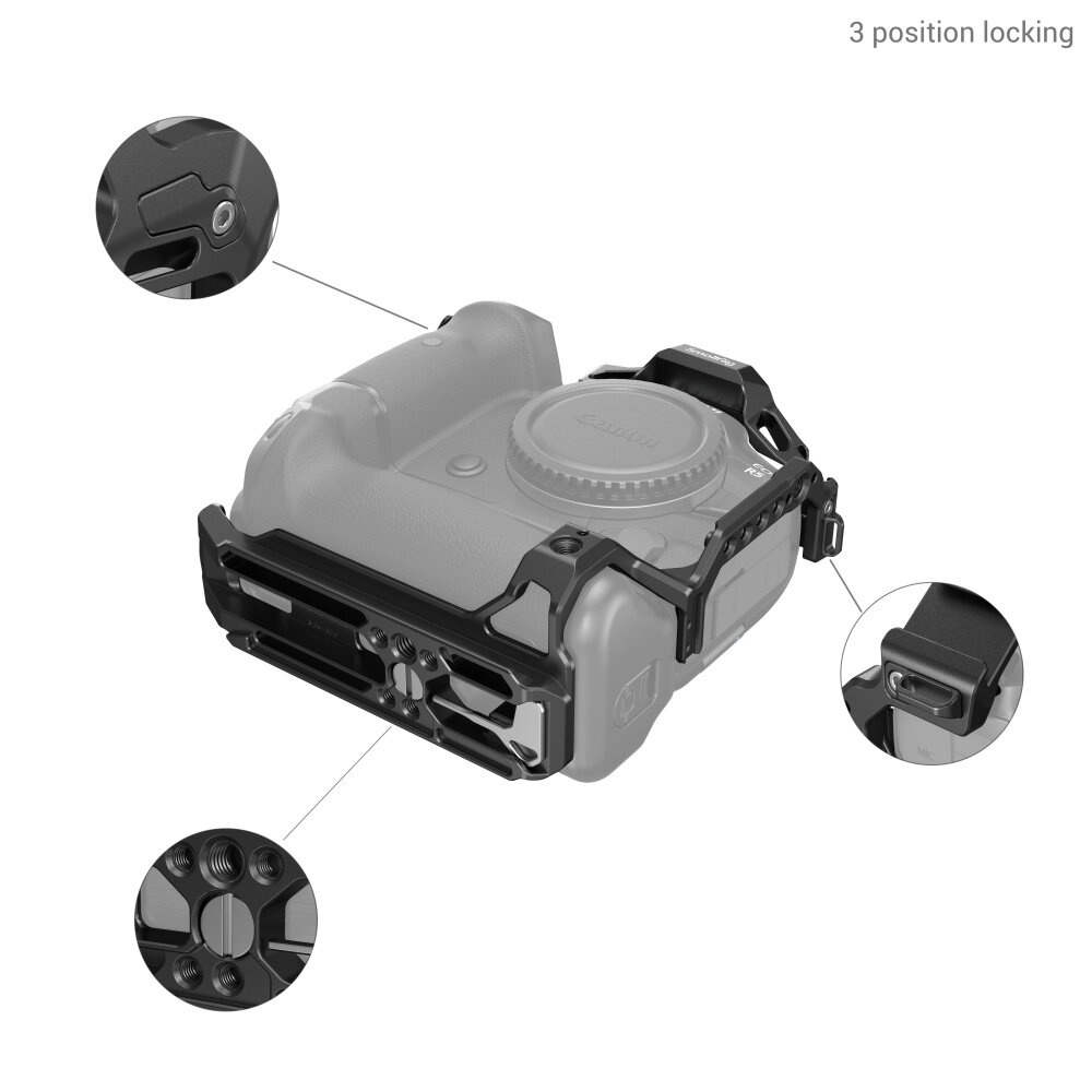 SmallRig Camera Cage for Canon EOS R5 / R6 / R5C / R6 Mark II with