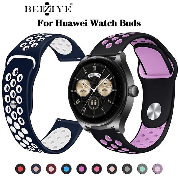 22-มม-สายนาฬิกาข้อมือซิลิโคนสำหรับ-huawei-watch-buds-band-สายนาฬิกา