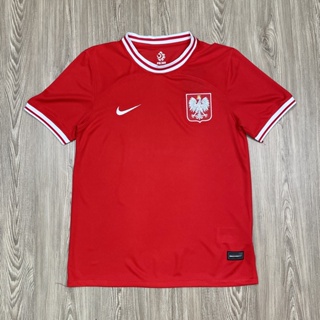 เสื้อบอลทีมชาติ Poland 2023 เนื้อผ้าโพลีเอสเตอร์แท้ เกรดแฟนบอล AAA