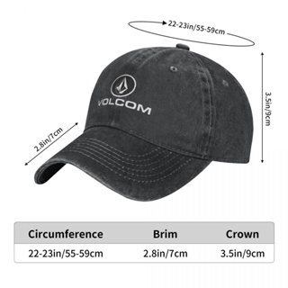 Volcom พร้อมส่ง หมวกเบสบอล ผ้าฝ้าย 100% ผ้ายีน ทรงโค้ง ปรับขนาดได้ เข้ากับทุกการแต่งกาย สําหรับผู้ชาย ผู้หญิง