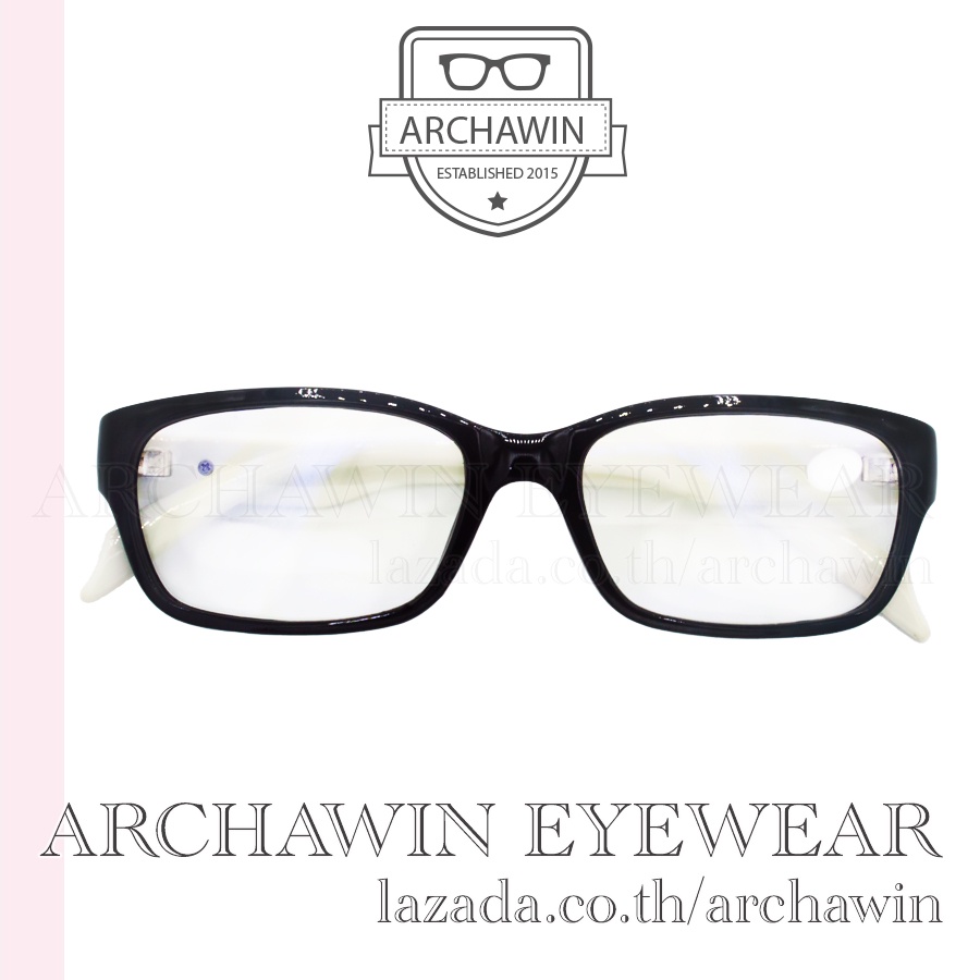 archawin-แว่นสายตาสั้น-แว่นสายตายาว-แว่นตากรองแสง-พร้อมค่าสายตา-ทรง-square-รุ่น-spirit-สีขาว