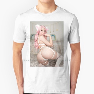 [S-5XL]Belle Pink T Shirt 100% Cotton Onlyfans Delphine Sexy Girls Girl Cute Hot Meme Models Only Fans Logo Anime J_25