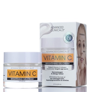 New 💥Advanced Clinicals Vitamin C Brightening Face Gel Cream 2 ออนซ์