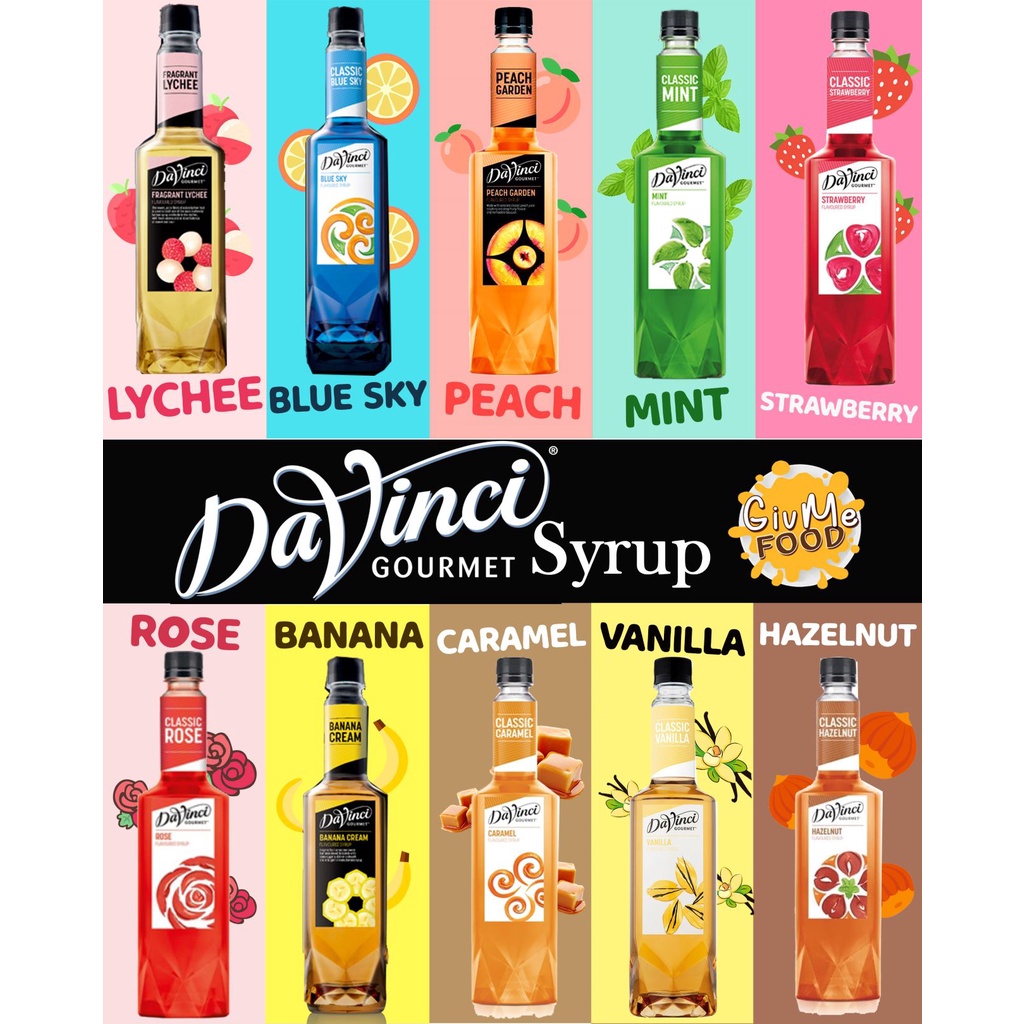 DaVinci Syrup 🍑 ดาวินชี่ ไซรัป 750 ml ไซรัปกาแฟ | Shopee Thailand