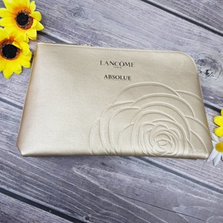 กระเป๋า Lancome paris Absolue pouch สีทอง กระเป๋าถือ กระเป๋าใส่เครื่องสำอางค์