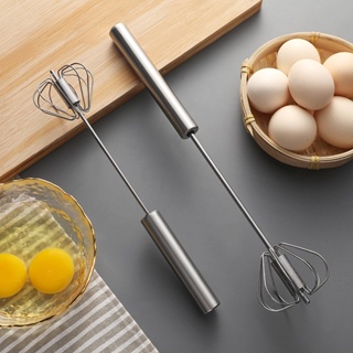 Household Rotary Egg Beater Baking Tool Hand-held 10 Inch 12 Inch Stainless Steel Semi-automatic Egg Beater Egg Beater