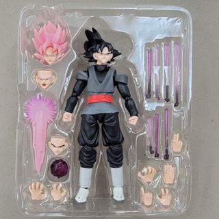 พร้อมส่ง โมเดลฟิกเกอร์ ดราก้อนบอล Goku Pink Goku Zamas SHF ขยับได้