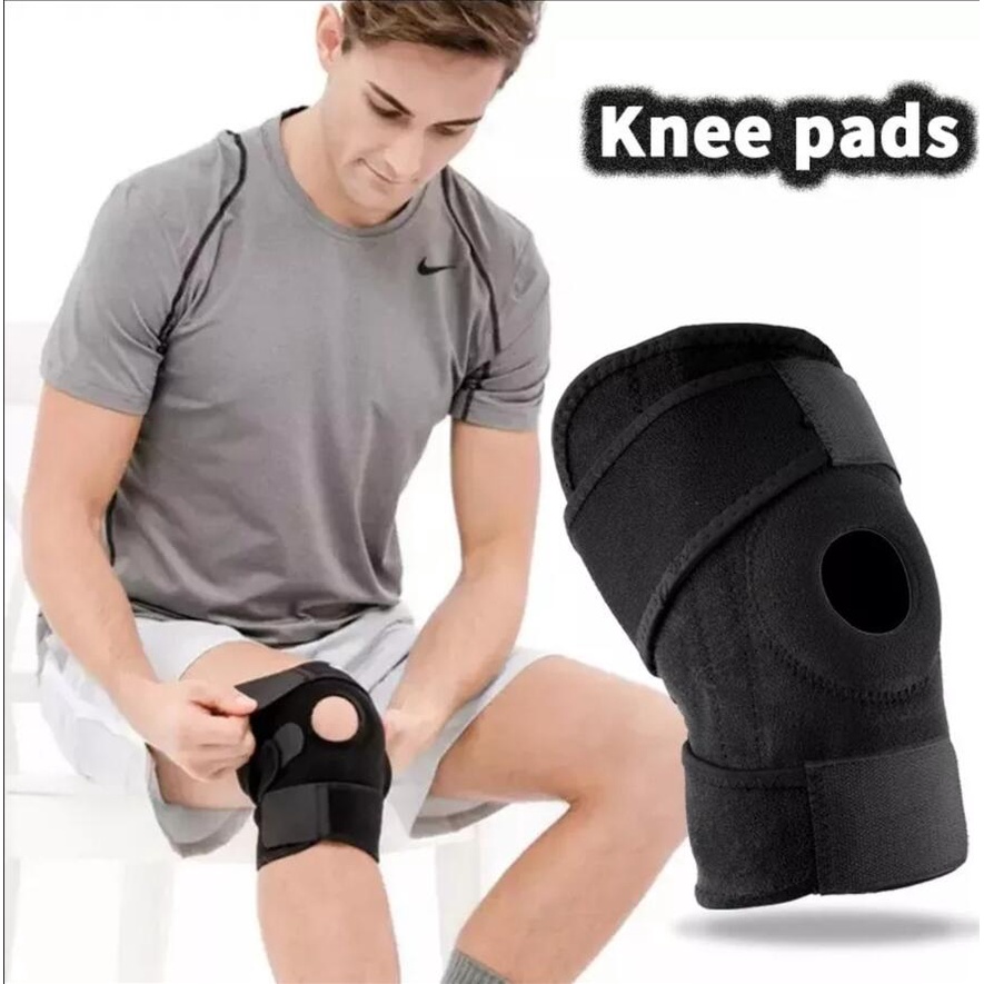 เสริมสปริง-1ชิ้น-ปลอกรัดเข่า-สนับเข่าเล่นกีฬา-ลดแรงกระแทกเข่า-อาการปวดพยุงเข่า-sports-knee-pads-แขนสำหรับบาสเก็ตบอลวอลเล