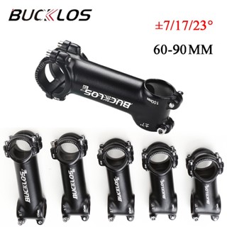 BUCKLOS 7/17/23 องศา MTB ลำต้น 60/70/80/90/100 มม. อัลก้าน 31.8 มม. จักรยานเสือภูเขาลำต้น Batang Basikal