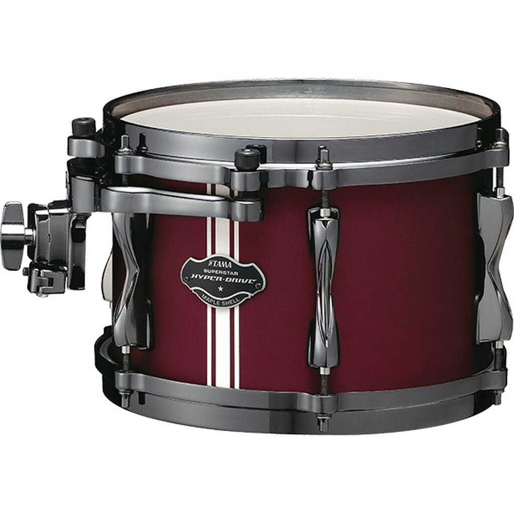 กลองชุด6ใบ-tama-superstar-hyper-drive-duo-สี-satin-burgundy-ชุดขาตั้ง