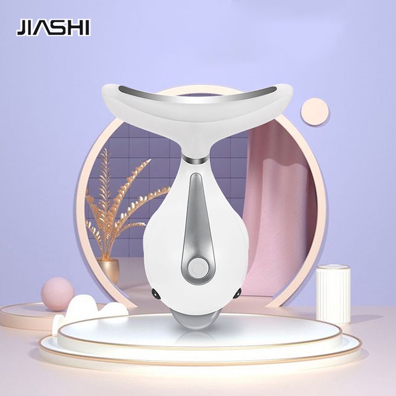jiashi-อุปกรณ์ดูแลคอและความงาม-เพื่อเจือจางเส้นคอ-เครื่องรองรับคอสั่นสะเทือนอัลตราโซนิก-แบบพกพา