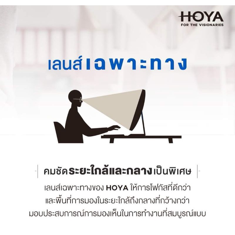 รับตัดเลนส์progressiveเลนส์หลายชั้นไร้รอยต่อhoyaของแท้พร้อมบัตรรับประกัน