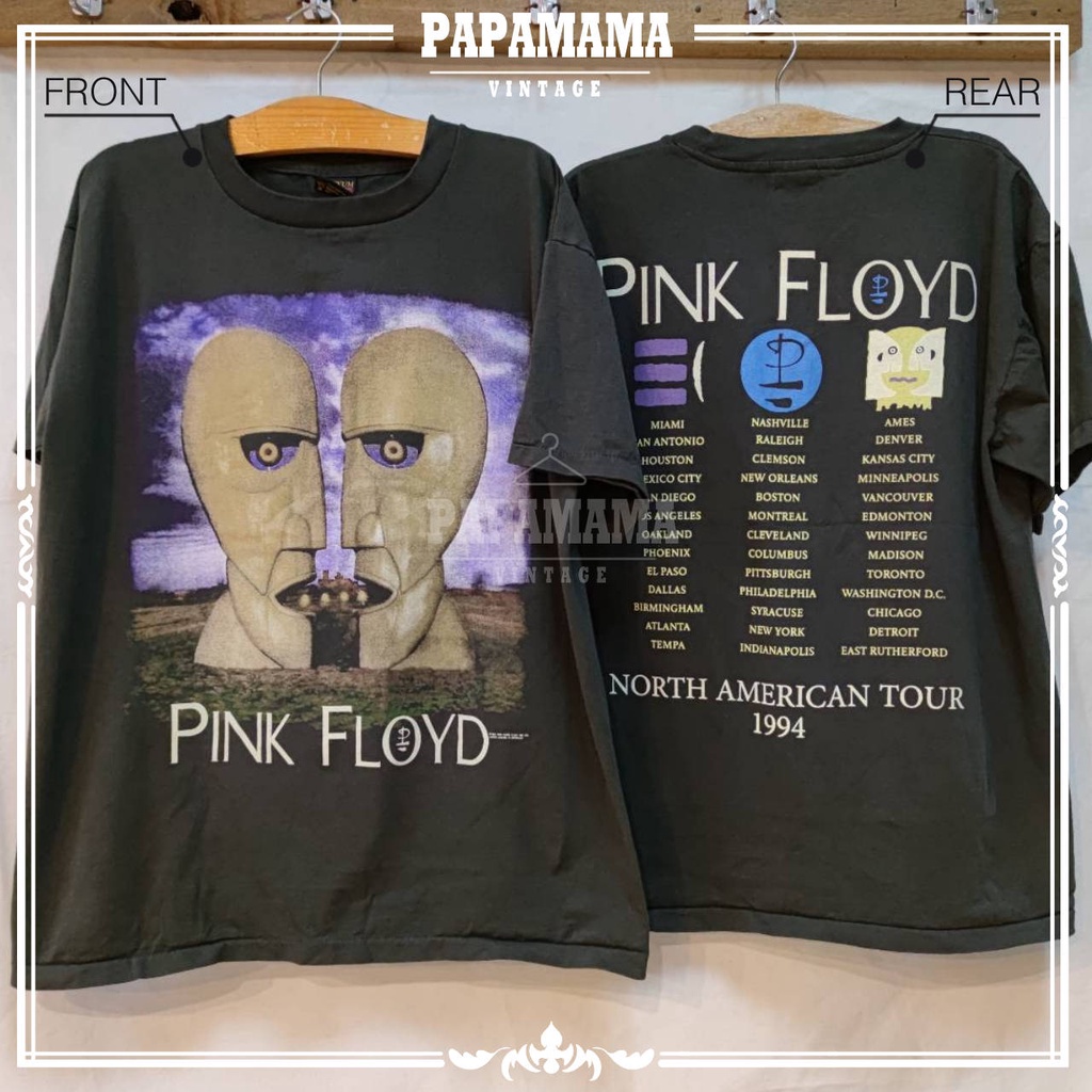 ปรับแต่งได้-pink-floyd-north-american-tour1994-เฟดเทา-tag-brockum-made-in-usa-เสื้อวง-เสื้อทัวร์-papamama-34