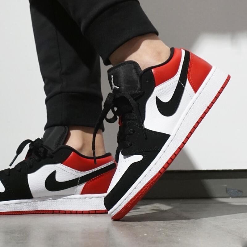 nike-air-jordan-1-low-black-toe-พร้อมกล่อง-รุ่นขายดี