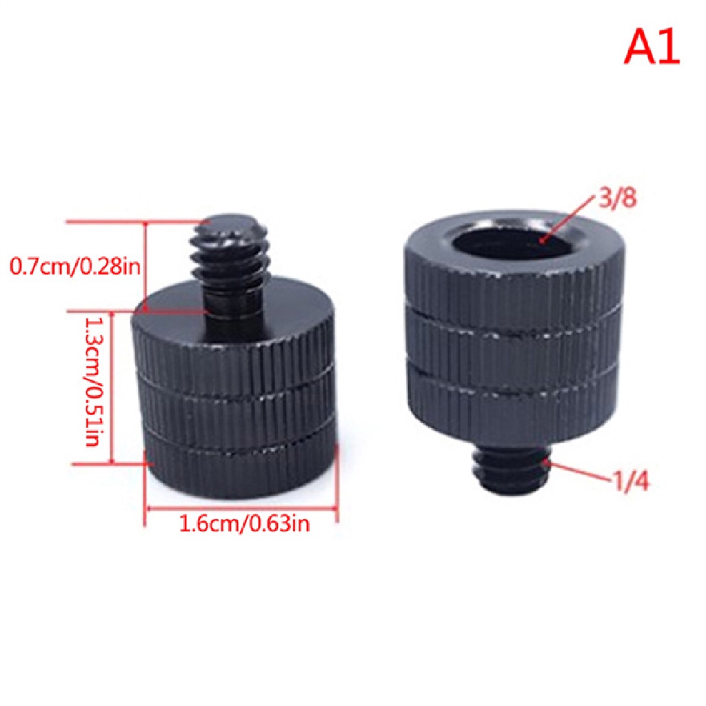 Lot De 2 Vis Adaptateurs Mâle 3/8" Vers M6 - Acier Inoxydable 304 - Pour Plaques De Dégagement Rapide, Bricolage