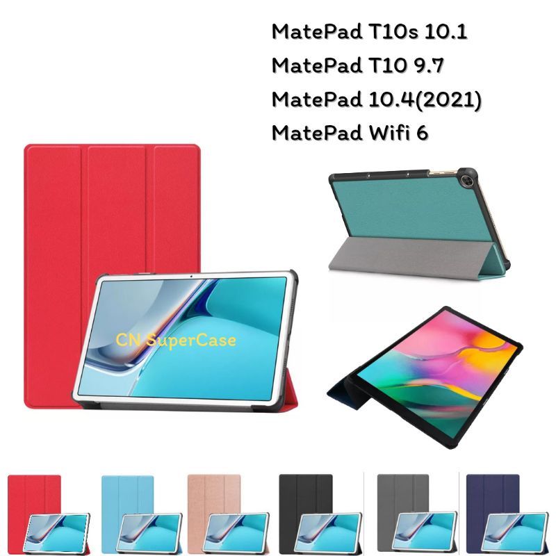 ภาพหน้าปกสินค้าเคส Huawei MatePad 10.4/MatePad Wifi 6/MatePad T10s 10.1/MatePad T10 9.7 เคสฝาพับกันกระแทก เปิด-ปิด