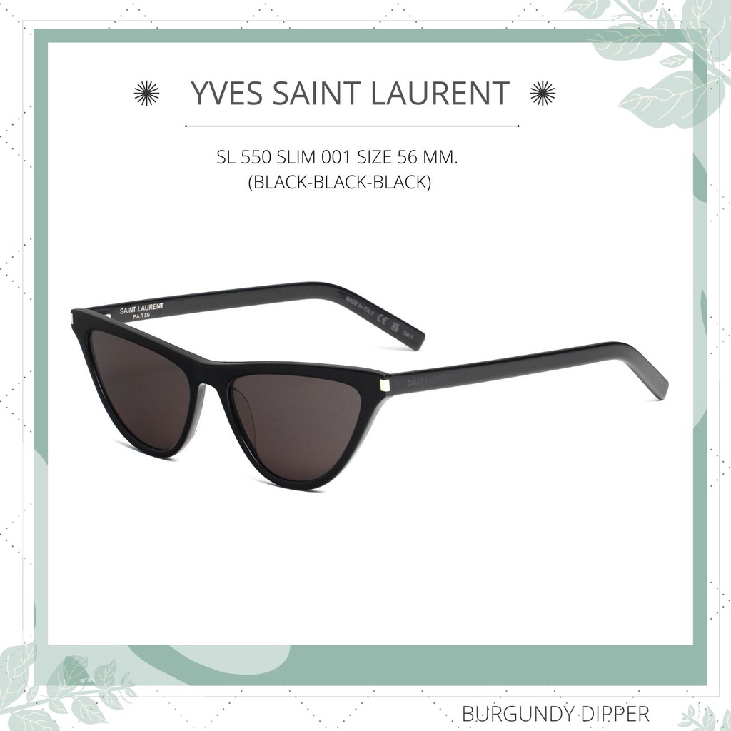 แว่นกันแดด-ysl-sl-550-slim-001-size-56-mm-black-black-black