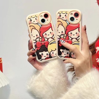 ✨ส่งเชือกเส้นเล็ก✨เคสไอโฟน 14 Pro Max 13 12 11 เคส for iPhone 14พลัส การ์ตูน น่ารัก พกง่ายๆ การป้องกันการตก Case