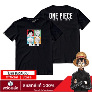 【ONEPIECE STORE】เสื้อวันพีช ลายลิขสิทธิ์แท้  เสื้อยืดลายการ์ตูน  one piece DOP-1426-BKเสื้อยืด เสื้อคนอ้วน_17