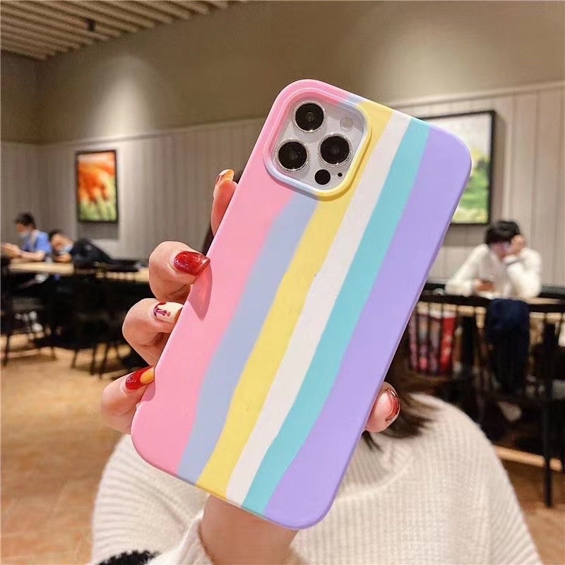 เหมาเคสสีพื้น-รุ้ง950ชิ้นคละรุ่น-สีไอโฟน