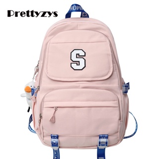 School Backpack Prettyzys 2023 Korean Large capacity 15.6 inch For Teenage Girl