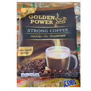 กาแฟ-สตรองคอฟฟี่-ตราโกลเด้น-เพาเวอร์-golden-power-strong-coffee-3in1-30-ซอง