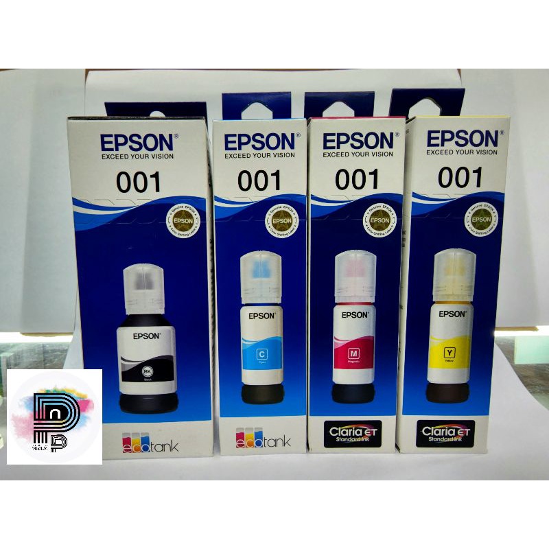 Epson Ink Bottle 001 BKCMY Shopee Thailand