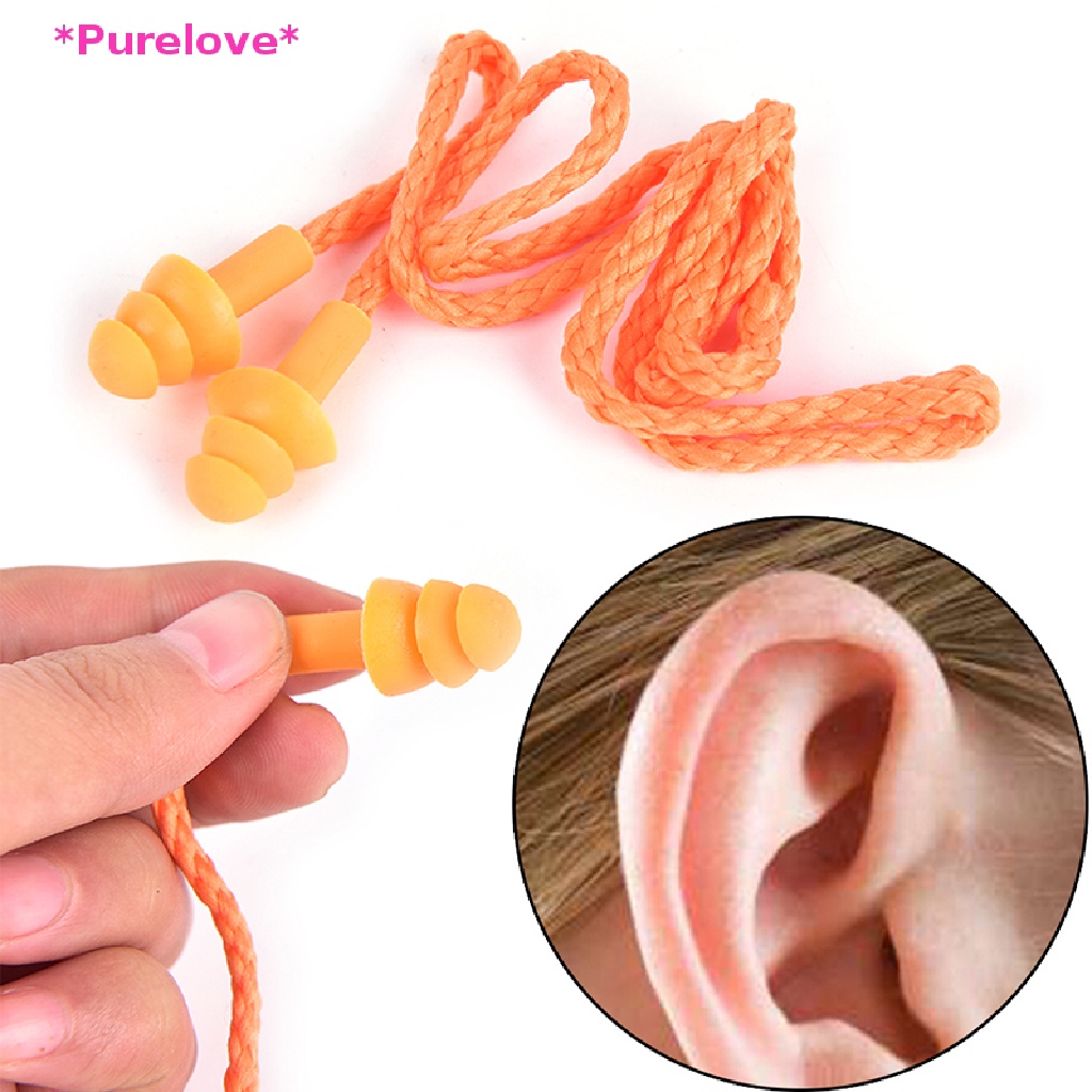 purelove-gt-1pc-soft-silicone-corded-ear-plugs-reusable-hearing-protection-earplugs-new