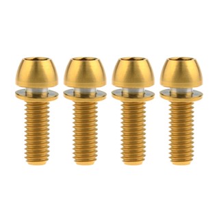 Wanyifa สกรูไทเทเนียมสําหรับจักรยาน 4 ชิ้น M6X18 20 มม .