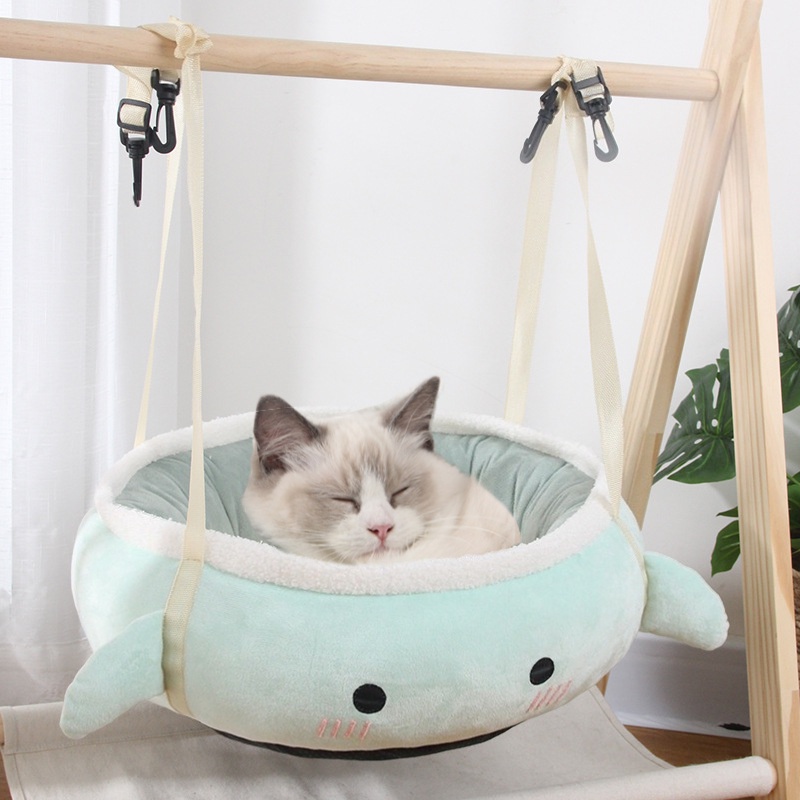พร้อมส่ง-เตียงเปลแมว-ที่แขวนแมว-สัตว์เลี้ยงเปล-ผ้าฝ้าย-pp-ทำให้น้องแมวอารมณ์ดี