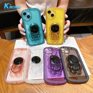 ถุงลมนิรภัย สีมาการอง เรืองแสง สีใส ดาว นักบินอวกาศ พร้อมแหวน เคส เข้ากันได้กับ iPhone X Xr Xs Max 8 7 6 6s Plus SE ตัวป้องกันเลนส์กล้อง นิ่ม TPU เคสกันกระแทก