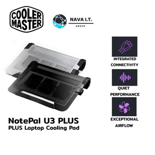 ภาพหน้าปกสินค้า🔥ใส่โค้ดลด50฿\"3D2L2UJU\"🔥 COOLER MASTER NotePal U3 PLUS Laptop Cooling Pad รับประกัน 2 ปี ที่เกี่ยวข้อง