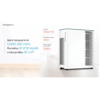 เครื่องฟอกอากาศ OZONESHIELD Air Purifier + UVC กรองฝุ่น 0.01ไมครอน แผ่นกรอง6ชั้น พร้อมหลอดUVC ฆ่าชื้อโรค