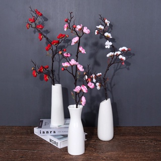 ช่อดอกพลัมประดิษฐ์ สไตล์จีน สําหรับตกแต่งบ้าน ห้องนั่งเล่น