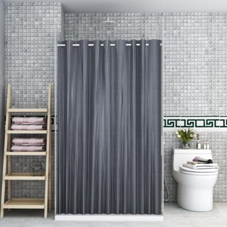 ผ้าม่านห้องน้ำม่านอาบน้ำ MOYA ST20-Grey ขนาด 180x180 ซม. สีเทา ม่านห้องน้ำ ม่านกันในห้องน้ำ ม่านกันน้ำ ม่านพลาสติก