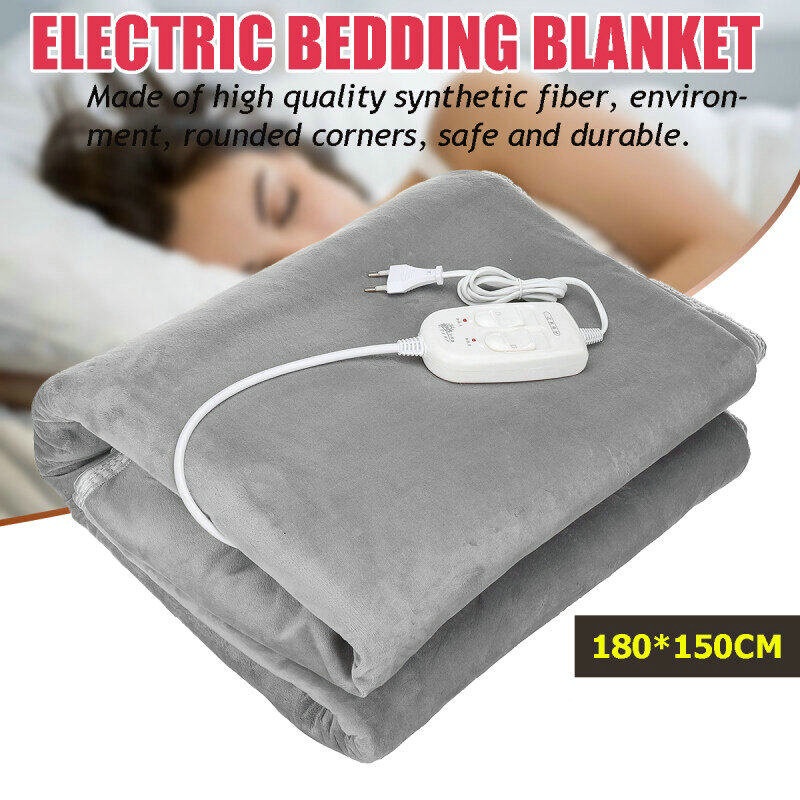 electric-heating-blanket-ผ้าห่มไฟฟ้า-ผ้าปูนอนไออุ่น-ผ้าคลุมเตียงให้ความอบอุ่น-ปรับได้-4-ระดับ-ขนาดใหญ่-150x180-cm-heate