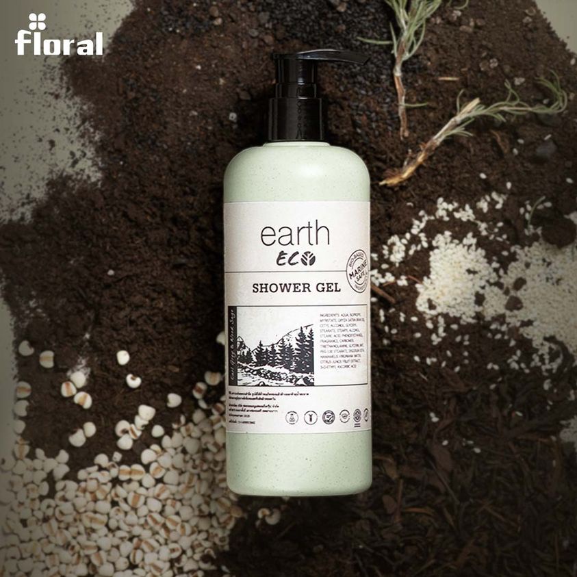 เจลอาบน้ำ-earth-eco-shower-gel-เอิร์ธ-อีโค-400-ml-หอมกลิ่นชา-ทำให้รู้สึกสดชื่น-ผ่อนคลาย