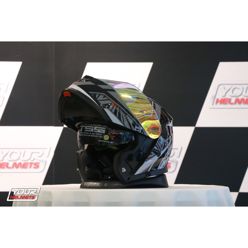 หมวกกันน็อค RANDOM HELMETS รุ่น MATRIX BLACK (GREY) | Shopee Thailand