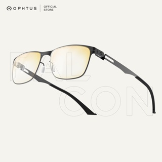 สินค้า OPHTUS แว่นกรองแสงสำหรับเกมเมอร์ รุ่น Falcon เลนส์ RetinaX Amber