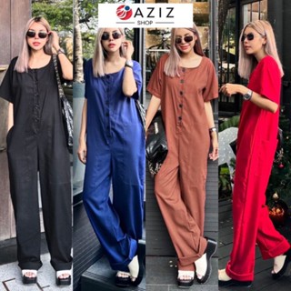 📌ทักก่อนสั่ง📌จั๊มสูทหมี แขนสั้น  ผ้าลินินผสมฝ้าย  กระดุมหน้า อก38”  oaziz