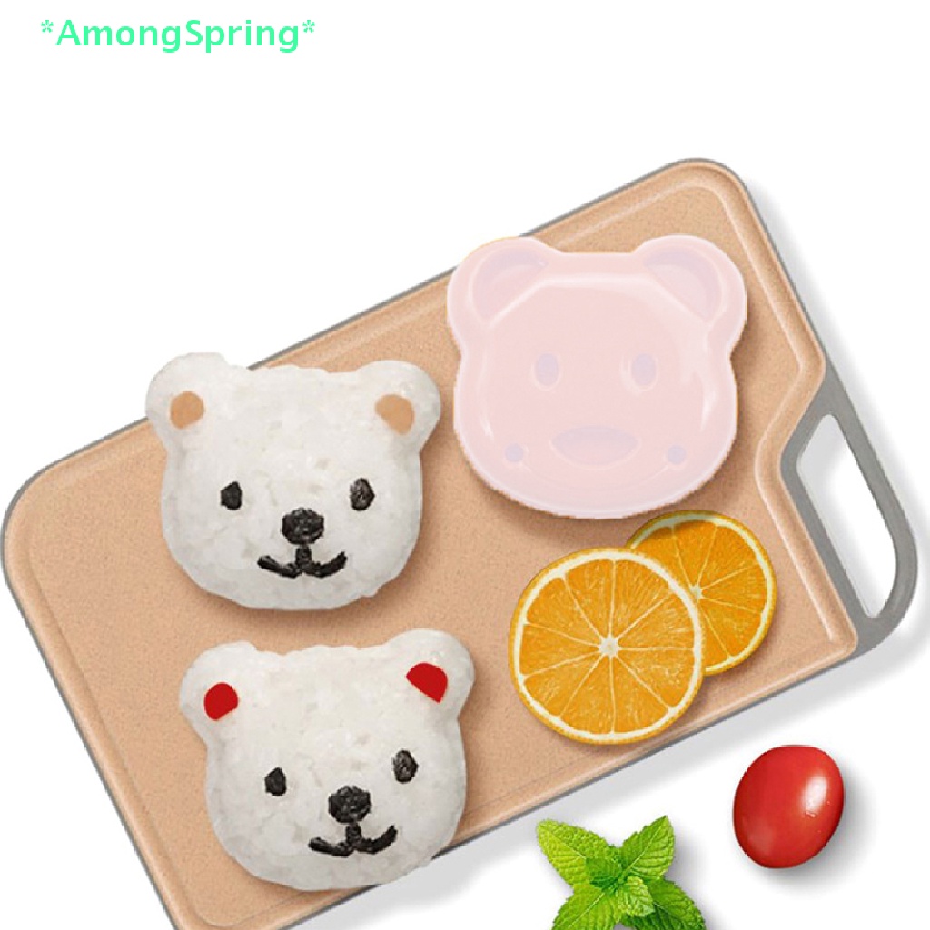 amongspring-gt-ใหม่-แม่พิมพ์ตัดแซนวิช-ขนมปัง-เค้ก-บิสกิต-รูปหมี-ลายนูน