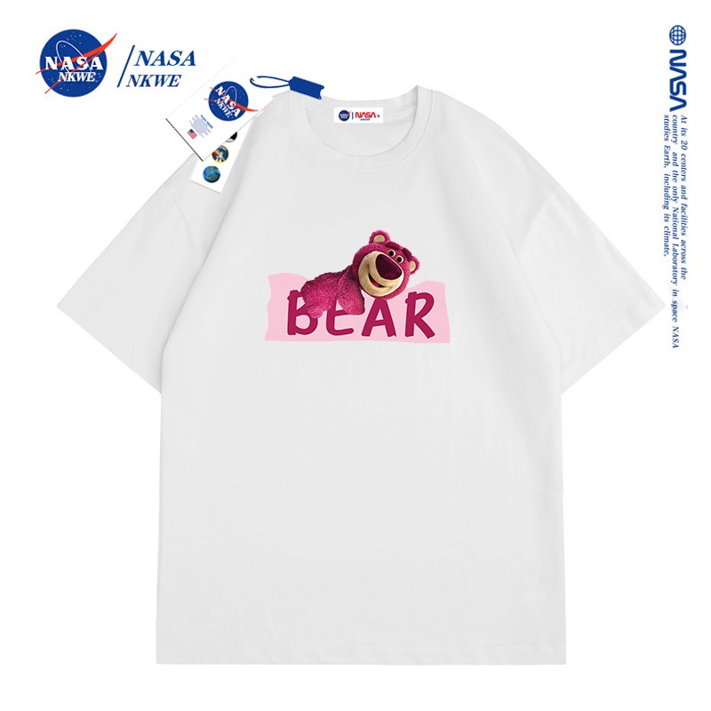เสื้อยืด-nasa-co-branded-short-sleeved-womens-couple-wear-this-years-popular-strawberry-bear-t-shirt-top-ins-59
