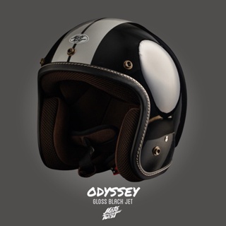 ภาพหน้าปกสินค้าMOTOTWIST หมวกกันน็อคแบรนด์ไทยงานคุณภาพ รุ่น Odyssey สีดำเงา JET ขอบดำเดินด้าย ไซส์ S-XXL ที่เกี่ยวข้อง