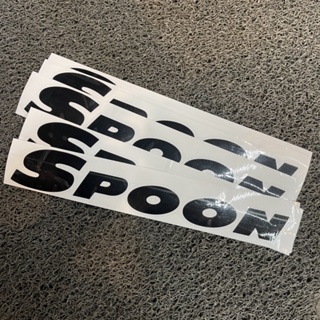 สติกเกอร์แต่งรถ Spoon 1คู่