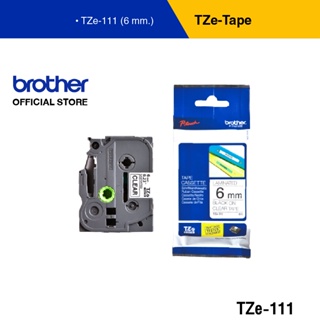 BROTHER Label Tape TZE 6  mm  เทปพิมพ์อักษร ขนาด 6 มม. แบบเคลือบพลาสติก