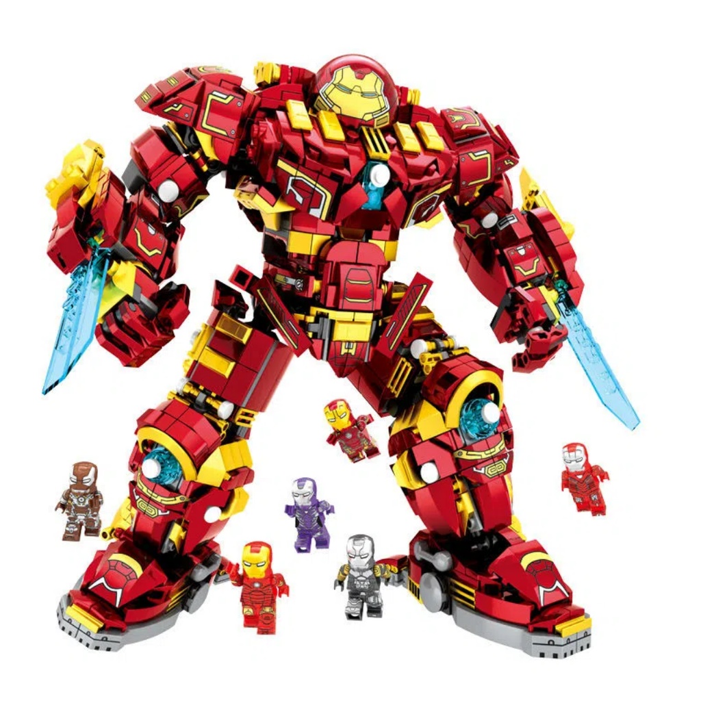 บล็อคตัวต่อ-รูป-marvels-the-avengers-76068-moc-mecha-the-destroyer-diy-ของเล่นสําหรับเด็ก