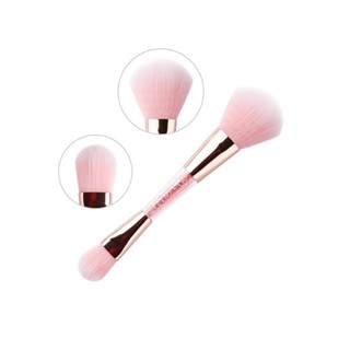 Nee Cara Pink Crystal Brush #N634 : neecara แปรงแต่งหน้า 2 หัว พิงค์คริสตัล x 1 ชิ้น alyst