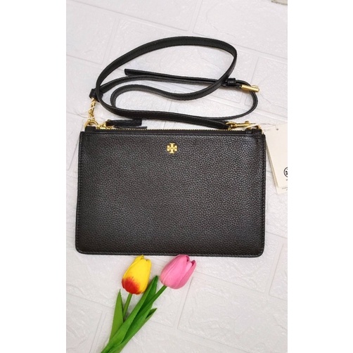 พร้อมส่ง 🔥Sale 3999🔥ถูกเหมือนเป๋าตังค์ Tory Burch Blake Double zip Slim