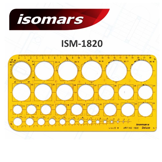 แผ่นเพลท ISOMARS ISM-1820 ขนาด 259x129 mm.(วงกลม) | Shopee Thailand