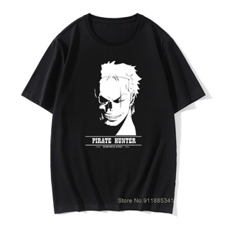 เสื้อคนอ้วน ผู้ชาย Roronoa Zoro โจรสลัดฮันเตอร์เสื้อยืดอะนิเมะ One Piece การ์ตูน Harajuku ผ้าฝ้าย Camisas เสื้อทีเช_21